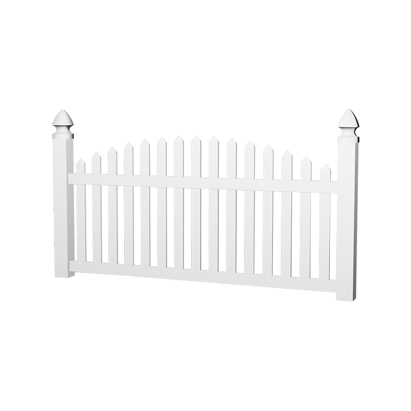 HAB3 pvc arched picket fence