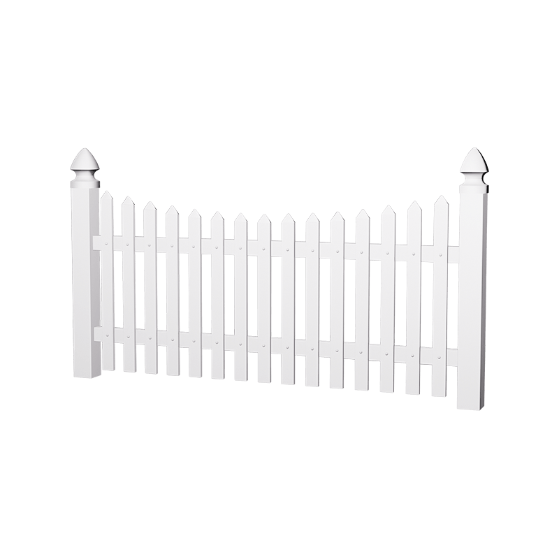 HAD2 white vinyl fence 4'Hx8'W