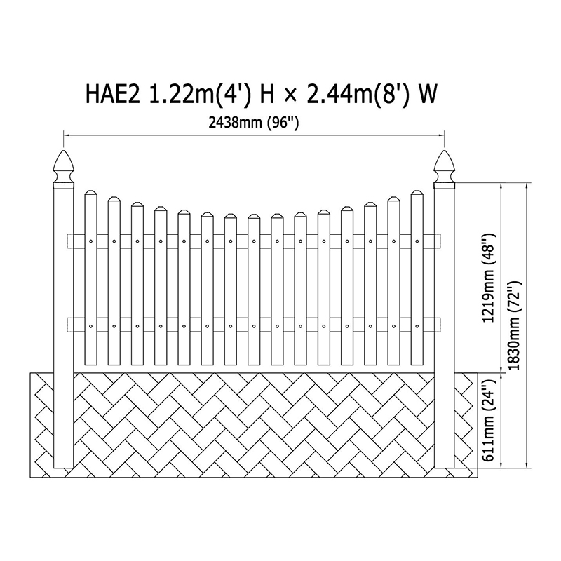 HAE2 garden used fence