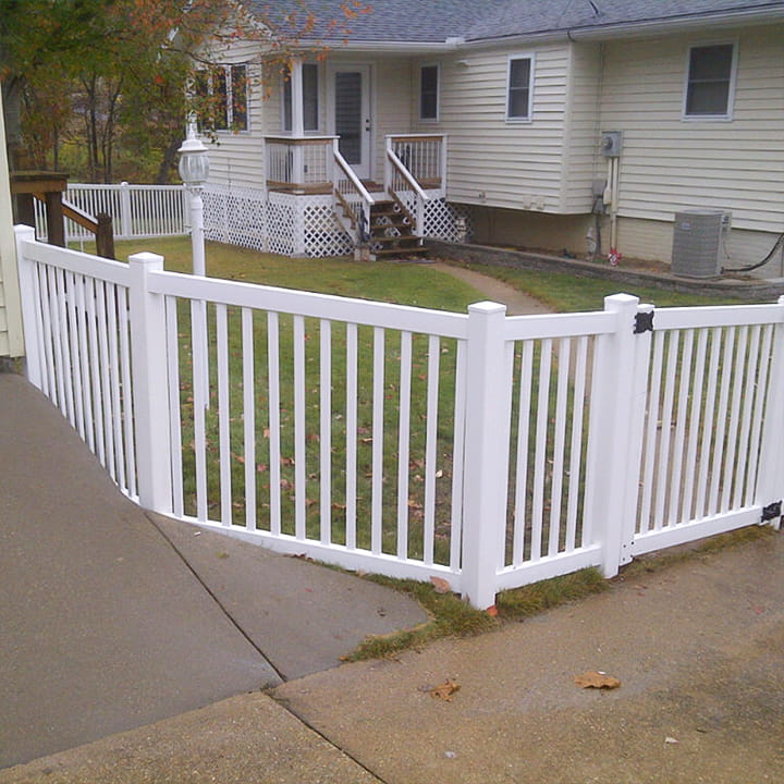 HBA pvc vertical railing fence