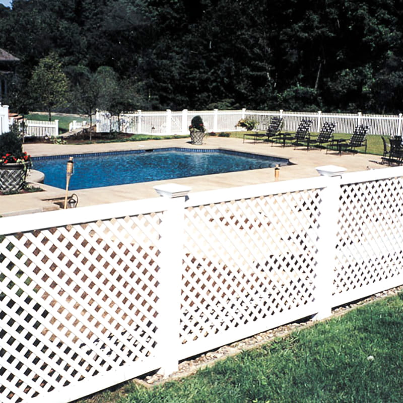 HBJ pvc lattice fence