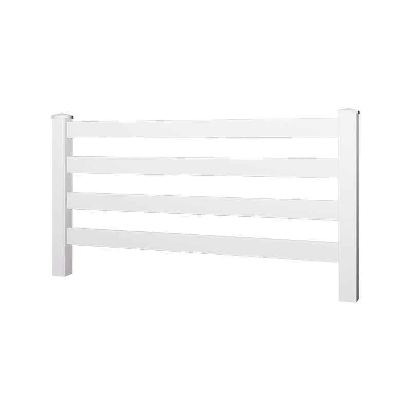 HDC 4-rail pvc ranch fence