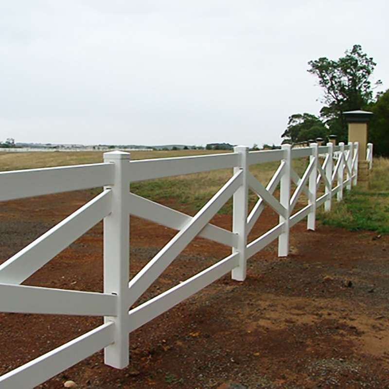 HDD pvc cross horse fence