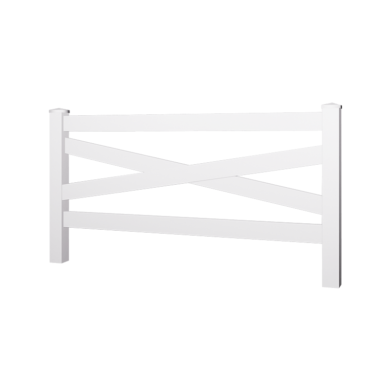 HDD pvc cross horse fence