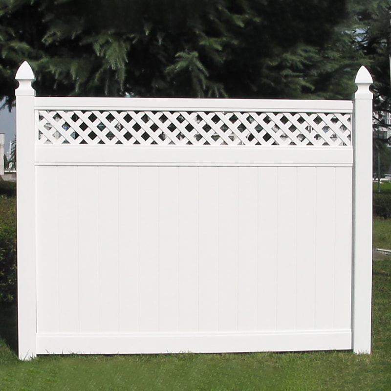 HEB pvc lattice top privacy fence