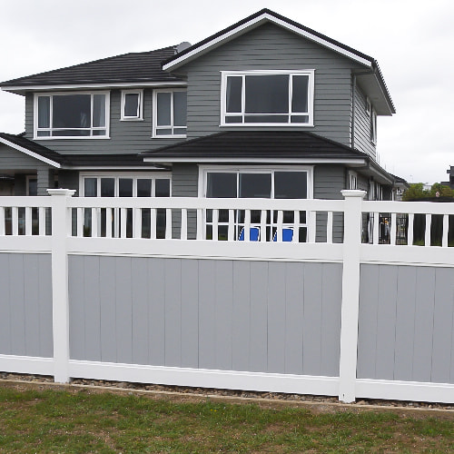 HEC pvc picket top panel fence