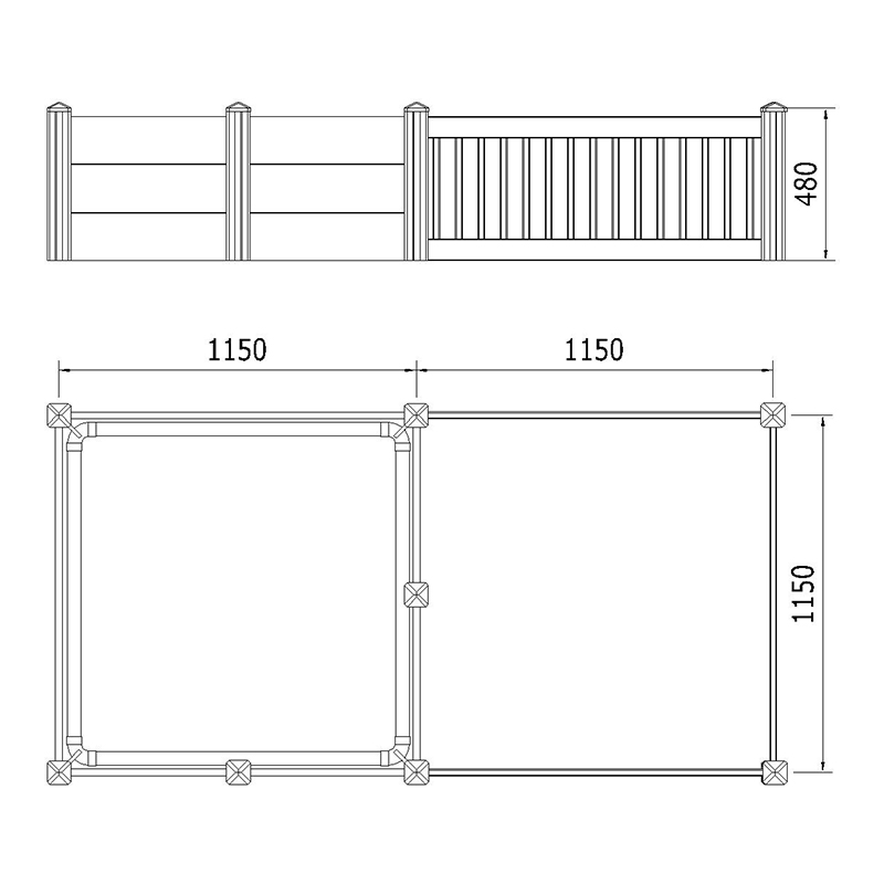 Pvc whelping box with playpen