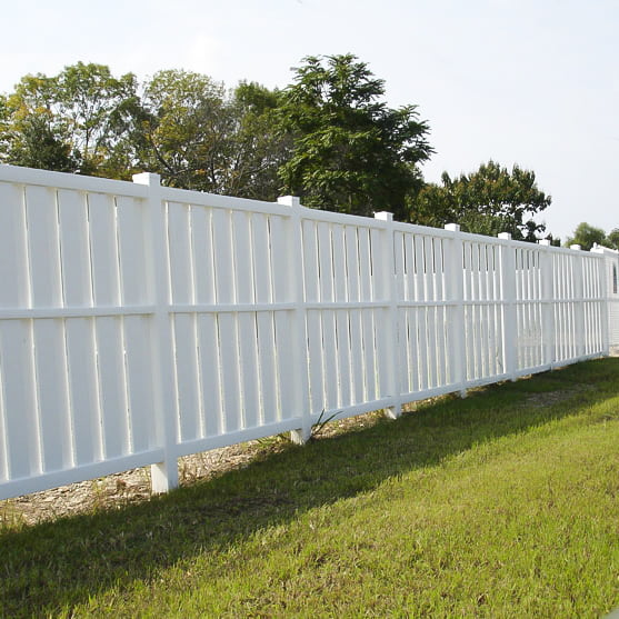 HFB pvc semi-private fence panels