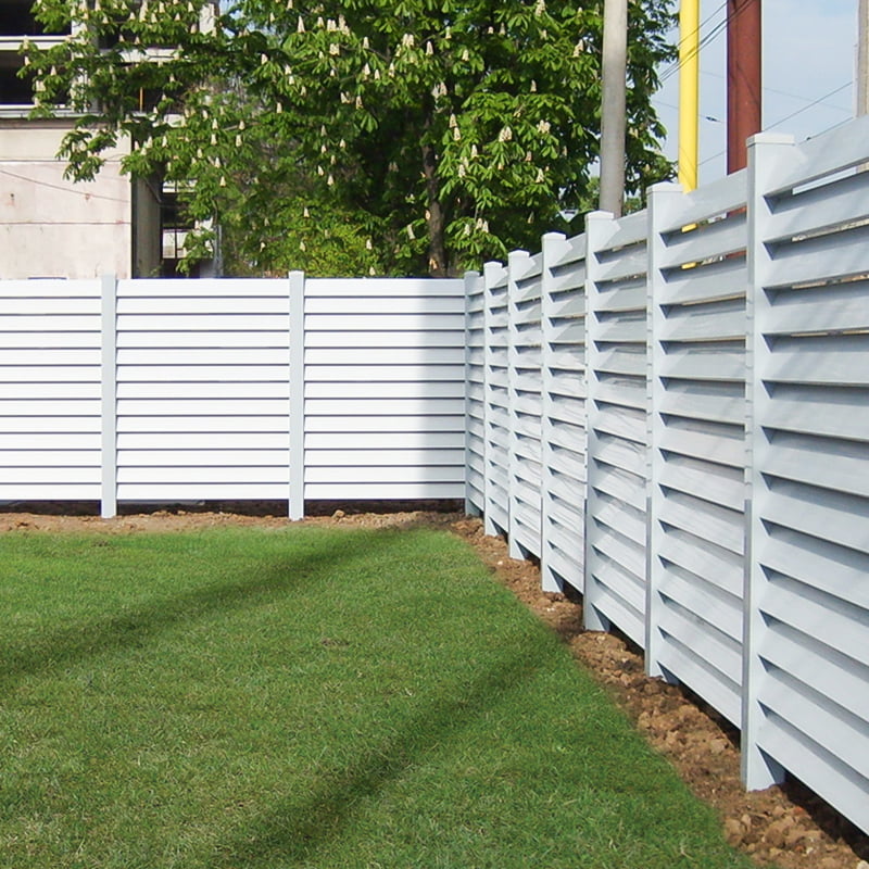 HFC louvered semi privacy fence