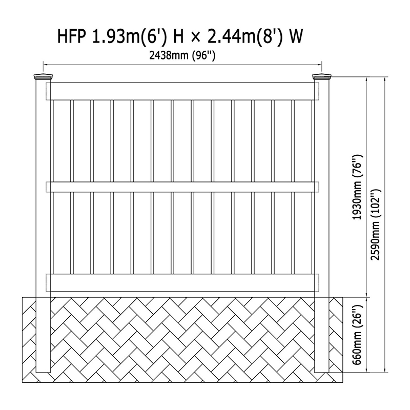 HFP lead-free plastic fence