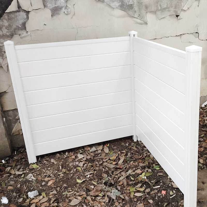 Flat Cap pvc fence screen