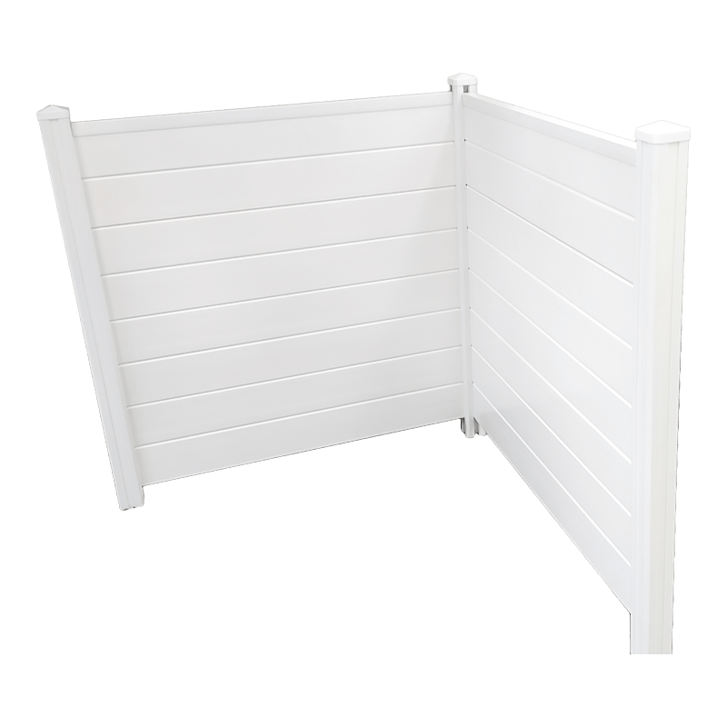 Flat Cap pvc fence screen