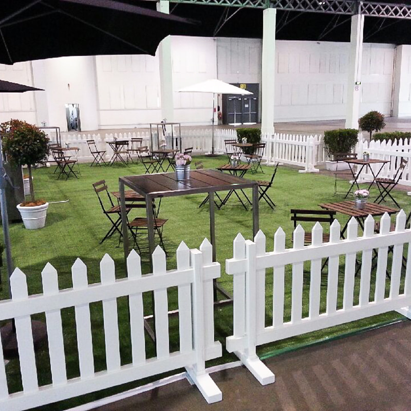 Pvc portable picket fence