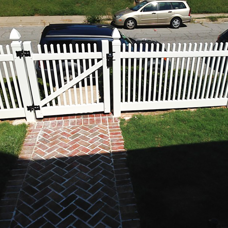 Pvc fence single gate suit for each styles